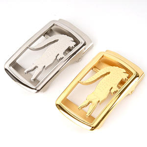 Usine personnaliser moule rapide en acier inoxydable dé<span class=keywords><strong>coupe</strong></span> Laser hommes <span class=keywords><strong>Alligator</strong></span> boucle de <span class=keywords><strong>ceinture</strong></span> fermoir cadeau d'affaires livraison directe bijoux - Product Image 1