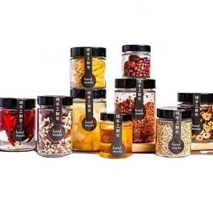 100ml 150ml 180ml 220ml 280ml 380ml 500ml Food Storage Container Honey Jar Glass Food Packaging With Metal Lid - Product Image 1