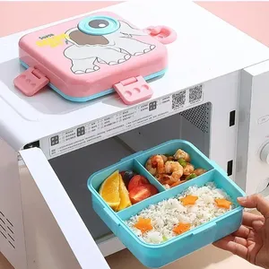 Contenedor de Salsa Portátil de un Solo Nivel, Hermético, de Plástico Calentable, Ecológico, de Grado Alimenticio, con Capacidad de 1-3L, para Niños, con Cuchara y Caja de Cartón - Product Image 2