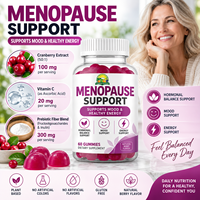 Compléments alimentaires en gommes pour le soutien hormonal féminin, la ménopause, les sueurs nocturnes, les bouffées de chaleur, la relaxation et l'amélioration de l'humeur pour femmes
