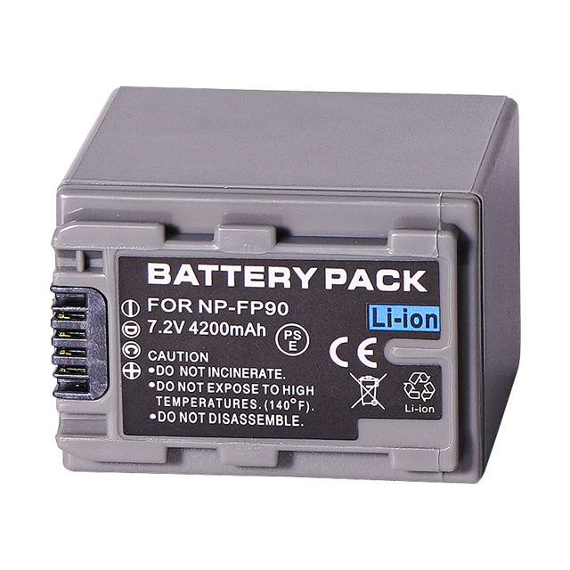 Camera battery For Sony NP-FP90 DCR-HC96 DCR-SR30 DCR-SR40 DCR-SR50 DCR-SR60 DCR-SR70 7.2V 4200mAh