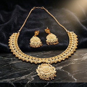 Joyería al por Mayor Chapada en Oro de 14K, 18K y 24K, Joyería de Diseño Tradicional, Conjunto de Collares, Joyería de Latón Rellena de Oro - Product Image 1