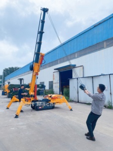 Heavy Duty AC Electric Diesel Power 2T 3T <span class=keywords><strong>5</strong></span> <span class=keywords><strong>Ton</strong></span> 8t 14t 16m Pequeña Mini máquina de grúa de araña - Product Image 6