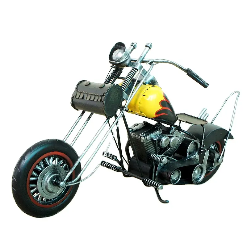 निर्माता बिक्री के लिए धातु हस्तशिल्प प्राचीन हार्ले मोटरसाइकिल मॉडल मोटरबाइक घर की सजावट