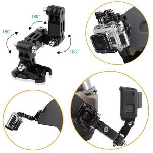Juego de 19 Soportes para Casco de Motocicleta para GoPro, para <span class=keywords><strong>Insta360</strong></span>, Soporte para Cámara Deportiva, Soporte para Mentonera para GoPro - Product Image 6