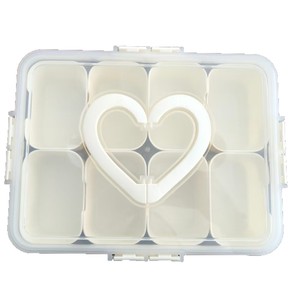 Portable Hand-Held Plastic Heart-Shaped Food <b>Storage</b> <b>Box</b> Fresh-Keeping Refrigerator Compartment Draining <b>Box</b> Picnic Fruit <b>Box</b> - Product Image 1