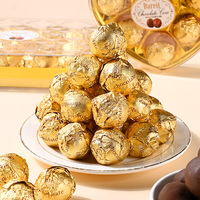 Bolas de Chocolate Negro Sólido de Lujo Personalizadas con Certificación Halal, Crujientes, para Recuerdos de Boda, Caja de Regalo, Venta al por Mayor, China