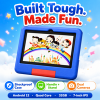 Tablette éducative pour enfants OEM 7 pouces Android 12 SC7731E Quad Core 4 Go 32 Go 3000 mAh WiFi