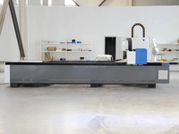 Machine de découpe laser à fibre CNC à plateforme unique 3000W 3015 avec servomoteur et roulement pour la découpe de tôles métalliques