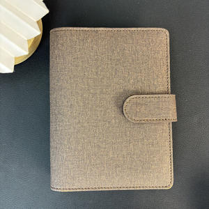 منتج جديد متاح حلقة ذهبية دفتر بو مخطط فتحات بطاقة جلد كتان سحاب جيب النقدية الميزانية رابط A6 الميزانية - Product Image 3
