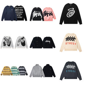 Suéter de Punto Jacquard Grande, Repelente de Mosquitos, Estilo Europeo Americano, Cuello Holgado, Unisex - Product Image 2