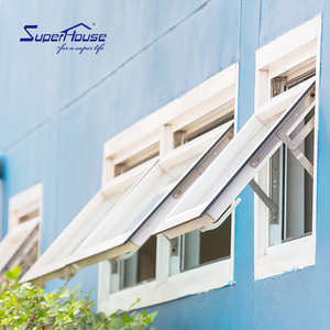 Ventana de Aluminio con Toldo Resistente a Huracanes, Aprobada por el <span class=keywords><strong>Hotel</strong></span> <span class=keywords><strong>NOA</strong></span>, Doble Vidrio con Gas Argón, Aislamiento Térmico, Resistente al Viento y a la Lluvia - Product Image 1
