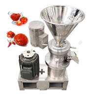 Machine à broyer le corindon pour la fabrication de sauce chili, de beurre de cacao, de gingembre, d'ail, de confiture de rose, de pois chiches, de sésame et de pâte de dattes