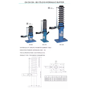 Amortiguador Hidráulico para Elevador Aodepu OH-80-175-210, Componente de Seguridad para Elevador, Resorte de Base para Elevador, Resorte de Elevación, Amortiguador para Cabina de Elevador - Product Image 1