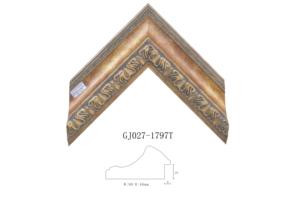 Cuadro de lienzo de plástico de color dorado barroco, pintura fotográfica, <span class=keywords><strong>marcos</strong></span> similares a madera <span class=keywords><strong>para</strong></span> decoración del hogar - Product Image 2