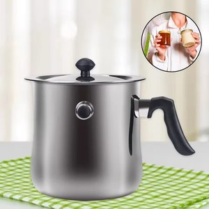 Nouvel ensemble d'outils d'apiculture blancs, marmite de cuisson en acier inoxydable à double paroi de 1,5 L, pot à faire fondre la cire, pot à réchauffer le lait Beeswarm - Product Image 4
