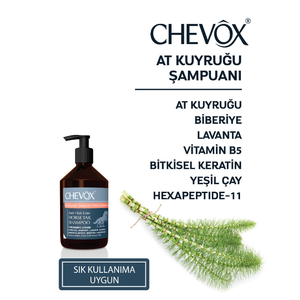 CHEVOX Champú para Cola de Caballo 500ml Fórmula Anticaída con Hexapéptido-11 y Cafeína para Cabello Dañado - Product Image 2