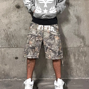 Pantalones cortos <span class=keywords><strong>de</strong></span> carga <span class=keywords><strong>de</strong></span> camuflaje <span class=keywords><strong>de</strong></span> sarga <span class=keywords><strong>de</strong></span> caza digital <span class=keywords><strong>de</strong></span> árbol real con bolsillos grandes holgados <span class=keywords><strong>de</strong></span> diseño personalizado para hombre al por mayor - Product Image 3