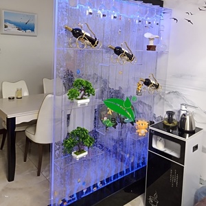 Estante Expositor Hecho a Medida Mueble Pared de Burbujas de Agua Brillante con LED Gabinete de <span class=keywords><strong>Bar</strong></span> Acrílico Estante para Vinos - Product Image 3