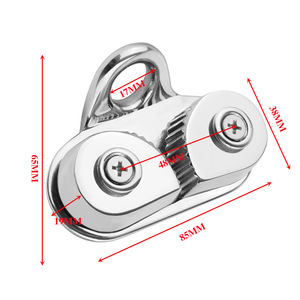Cam Cleat 85MM X 65MM X 38MM en acier inoxydable, matériel marin pour bateaux et voiliers, pièces de rechange - Product Image 1
