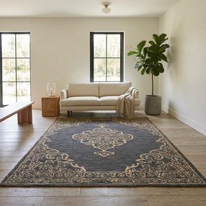 Alfombra de Yute Hecha a Mano, Tejido Plano Natural, Ecológica, Estilo Boho, para Sala de Estar o Dormitorio - Product Image 1