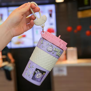 Termo Portátil de Gran Capacidad, Taza de Acero Inoxidable para Agua y Café, Diseño Infantil y Femenino, Conservación del Calor, para Exteriores - Product Image 3