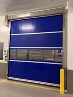 Nouveau design populaire Porte intérieure automatique à volets roulants en PVC Portes sectionnelles à grande vitesse