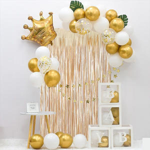 Cortina <span class=keywords><strong>de</strong></span> fondo <span class=keywords><strong>de</strong></span> lámina <span class=keywords><strong>de</strong></span> oro claro 6,6X9,8 pies cinta mate sin marcar Streamer fiesta Photo Booth Prop - Product Image 5