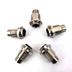 Huaner Brass Machined Aviation Wiring Harness Plug Male Female Screws Nut Connector Flange Hardware Accessories