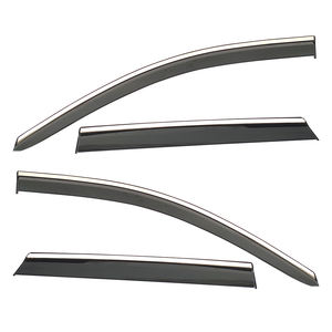 Déflecteurs de vent et de pluie adhésifs pour vitres latérales, pare-soleil et protection contre les intempéries pour Nissan Qashqai 2016 Ventvisor - Product Image 1