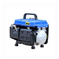 Générateur d'essence portable compact BISON (CHINE) BS950A monocylindre 2 temps 650 watts, démarrage par lanceur, 110V/220V 50/60Hz, 500 heures