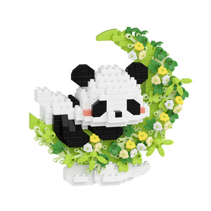 New Moon <span class=keywords><strong>Bay</strong></span> - Juego de Bloques de Construcción Hechos a Mano para Niños, Mascotas y Flores, Animales, Decoraciones Creativas, Juguetes, Regalos para Niños - Product Image 5