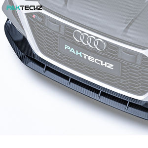 Kit carrosserie en fibre de carbone sèche Paktechz, lèvre avant, pare-chocs avant, spoiler, séparateur, pièce aérodynamique pour <span class=keywords><strong>Audi</strong></span> RS6 <span class=keywords><strong>RS7</strong></span> <span class=keywords><strong>C8</strong></span> 2019 - 2025 - Product Image 4