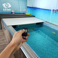 Couverture de volet roulant automatique durable Water Crown 2025 pour piscine extérieure, spa et jacuzzi, accessoires d'équipement