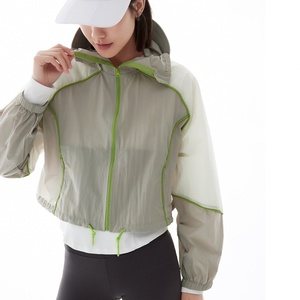 Chaqueta Cortavientos con Capucha para Mujer, Protección UV, Transpirable, para Exteriores, Pedidos al por Mayor, UPF50 y Protección Anti-UV - Product Image 4