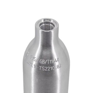 Bouteille de gaz CO2 pour machine à soda, 0,6 L, 0,8 kg, cylindre en aluminium, carboneur portable, gaz de qualité alimentaire - Product Image 3