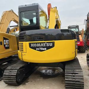 Excavadora de cadenas usada con pocas horas de uso, miniexcavadora Komatsu PC78 78US de alta calidad con piezas a la venta, Japón - Product Image 6