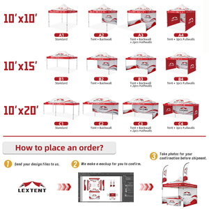Bền Không Thấm Nước 10x20 Pop up Tán Lều Nhà Máy Nhiệm Vụ Nặng Nề Có Thể Điều Chỉnh Tùy Chỉnh 3x6 Lục Giác Khung Nhôm Tán Lều - Product Image 3