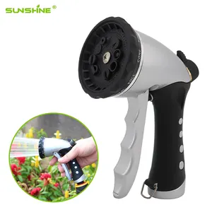 Pistola pulverizadora de agua para coche SUNSHINE, manguera ajustable para lavado de coches, rociador de jardín, pistola portátil de alta presión, boquilla rociadora, 10 patrones de agua