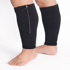 Plus Size <b>Compression</b> Calf <b>Socks</b> With Zipper High Elasticity Nylon Fabric For <b>Women</b> And Men - Product Image 2