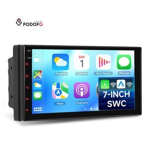 <span class=keywords><strong>Autoradio</strong></span> Podofo <span class=keywords><strong>2</strong></span> <span class=keywords><strong>Din</strong></span> 7'' avec CarPlay/Android Auto sans fil, écran tactile IPS, stéréo de voiture BT SWC DSP, lecteur MP5 OEM d'usine - Product Image 1