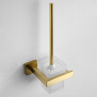 Meilleures ventes - Ensemble de 11 accessoires de salle de bain en acier inoxydable brossé doré de luxe, anti-rouille