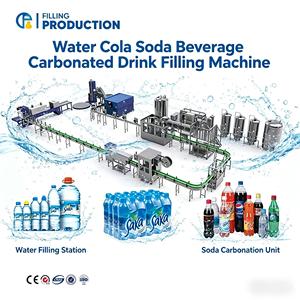 Línea de Producción Automática para el Llenado de Botellas de Agua, Cola, Refrescos <span class=keywords><strong>y</strong></span> Bebidas Carbonatadas, Máquina para la Elaboración de Refrescos Carbonatados - Product Image 1