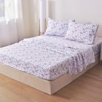 Parure de lit 4 pièces imprimé licorne, drap-housse, drap plat et taies d'oreiller en microfibre, tailles Queen, King, Twin, Full, pour décoration de chambre de filles
