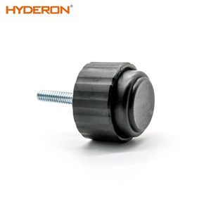 Hyderon Adjustable Shock Absorption Feet With Threaded Stem <b>Plastic</b> <b>Rubber</b> Industrial Furniture Casters - Product Image 2