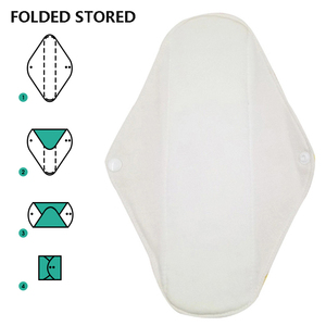 Coussinets menstruels féminins OEM Coussinets en tissu pour menstruations Coussinets menstruels réutilisables Serviette hygiénique biologique - Product Image 3