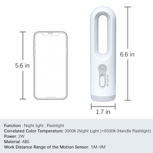 Impermeable IPX4 sueño bebé alimentación protección ocular cabecera recargable Cuerpo Humano detección luz nocturna emergencia linterna LED - Product Image 6
