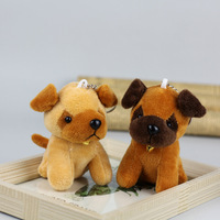 Peluche Loup-Gris Mignon de 10 cm, Pendentif Chien Loup, Décoration pour Sac à Dos, Sac de Voiture, Porte-clés, Cadeau pour Enfant, Peluche Douce Rembourrée, Porte-clés
