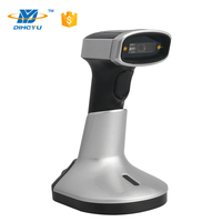 Escáner de Códigos de Barras 2D y Lector de Códigos QR Inalámbrico 2.4g BT con Base de Carga, Sensor CMOS, Garantía de 1 Año, DY SCAN OEM ODM