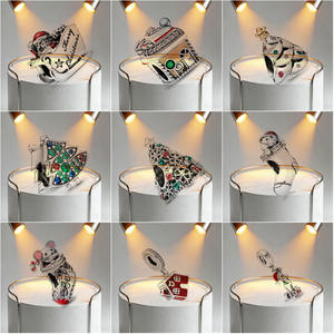 Cuentas de Plata Pura 925 para Pulseras, Serie Navideña: Caballito Balancín, Carrusel, Árbol de Navidad, Caja de Regalo, Cuentas Sueltas para Joyería DIY - Product Image 6